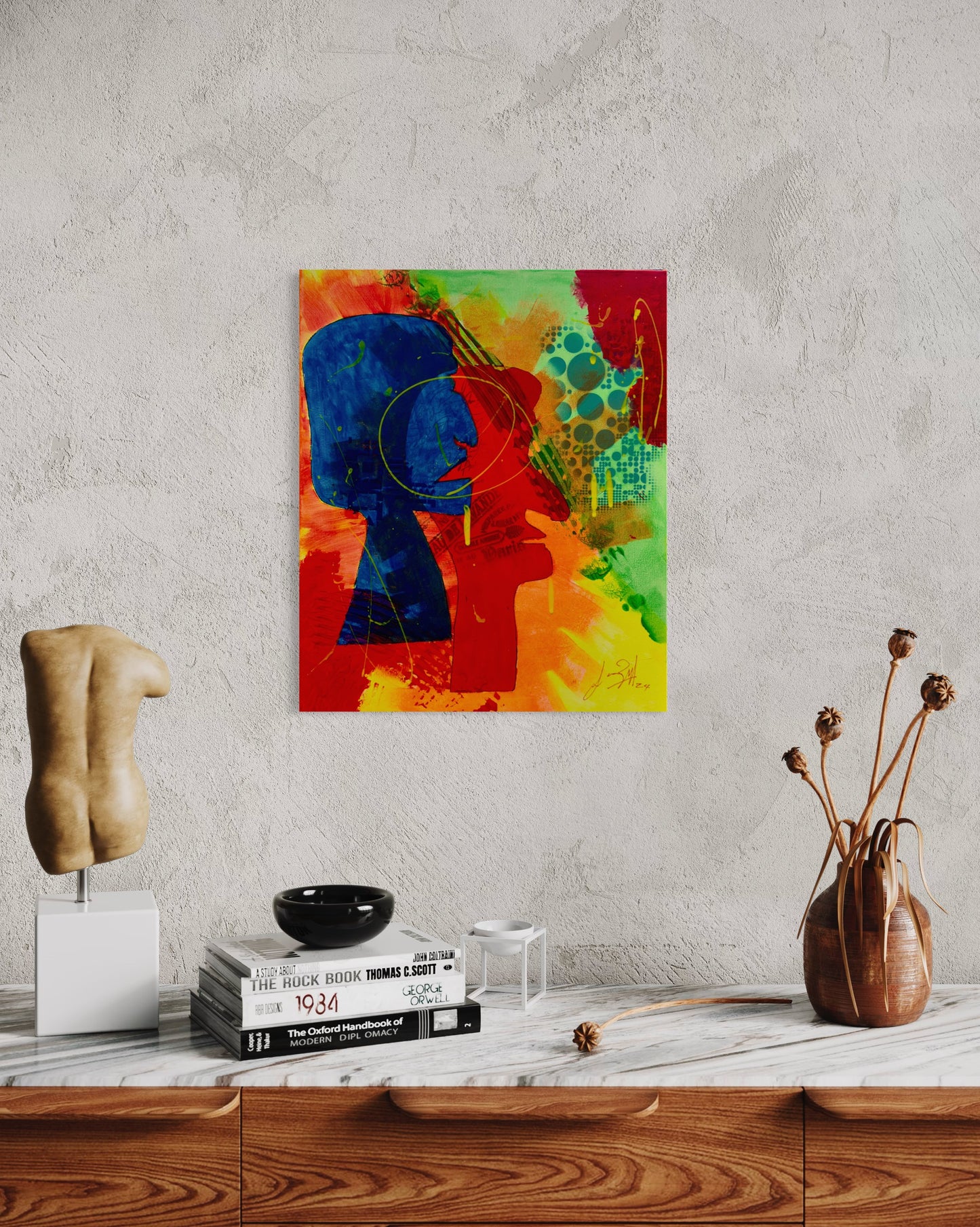 Heads Together - 51x62.5x2cm