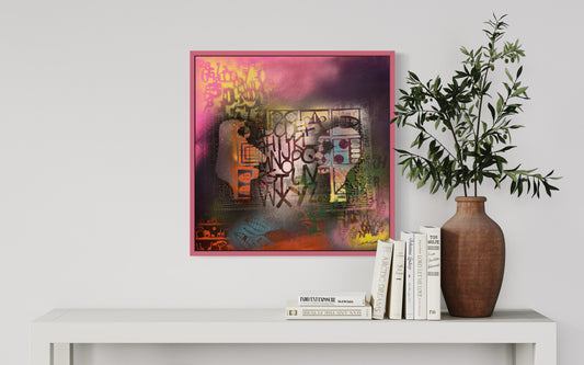 The Energy of Love and Hope #2 - 64x64x4cm