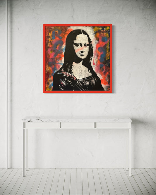 St. Mona - 76cm X 76cm stretched canvas