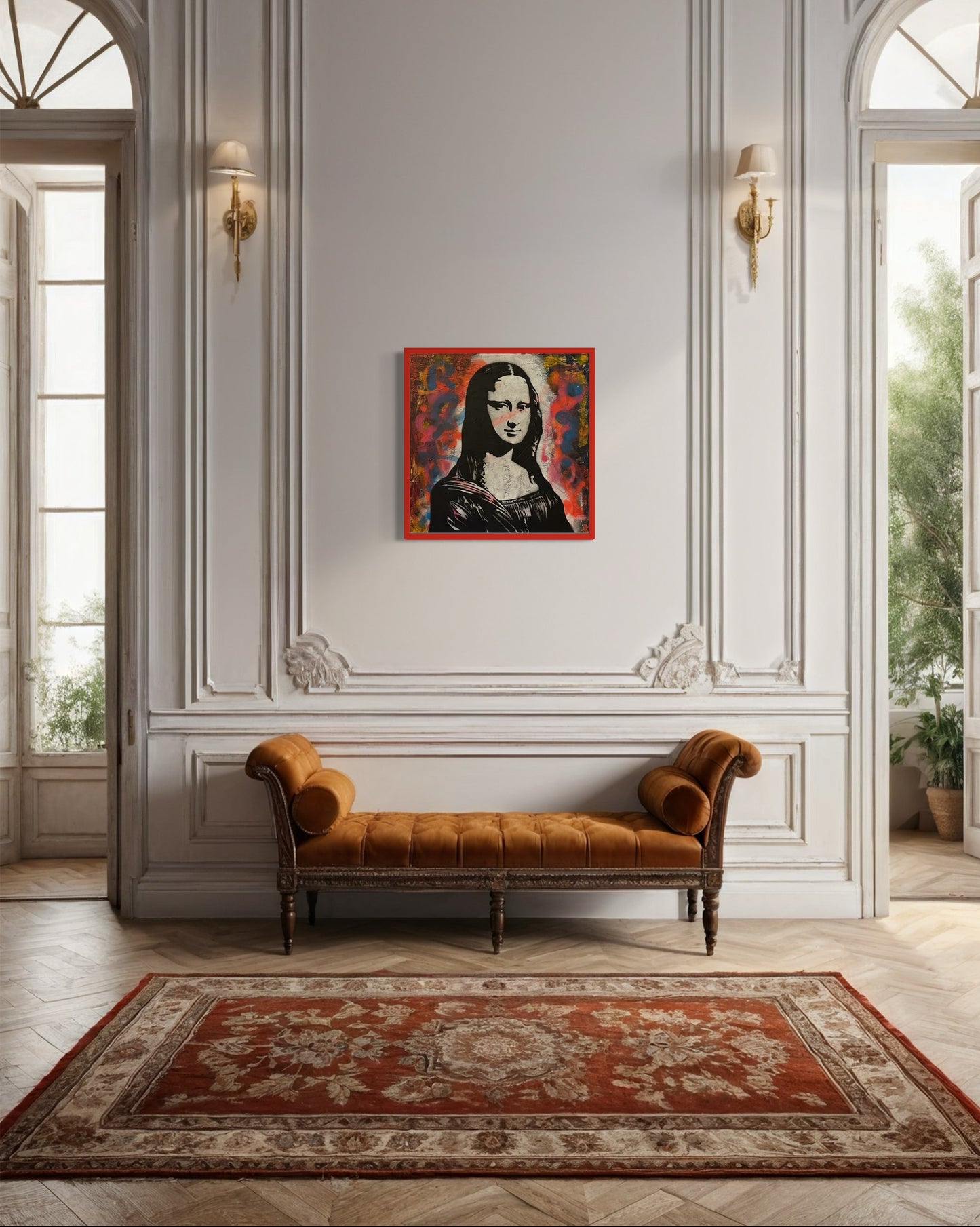 St. Mona - 76cm X 76cm stretched canvas