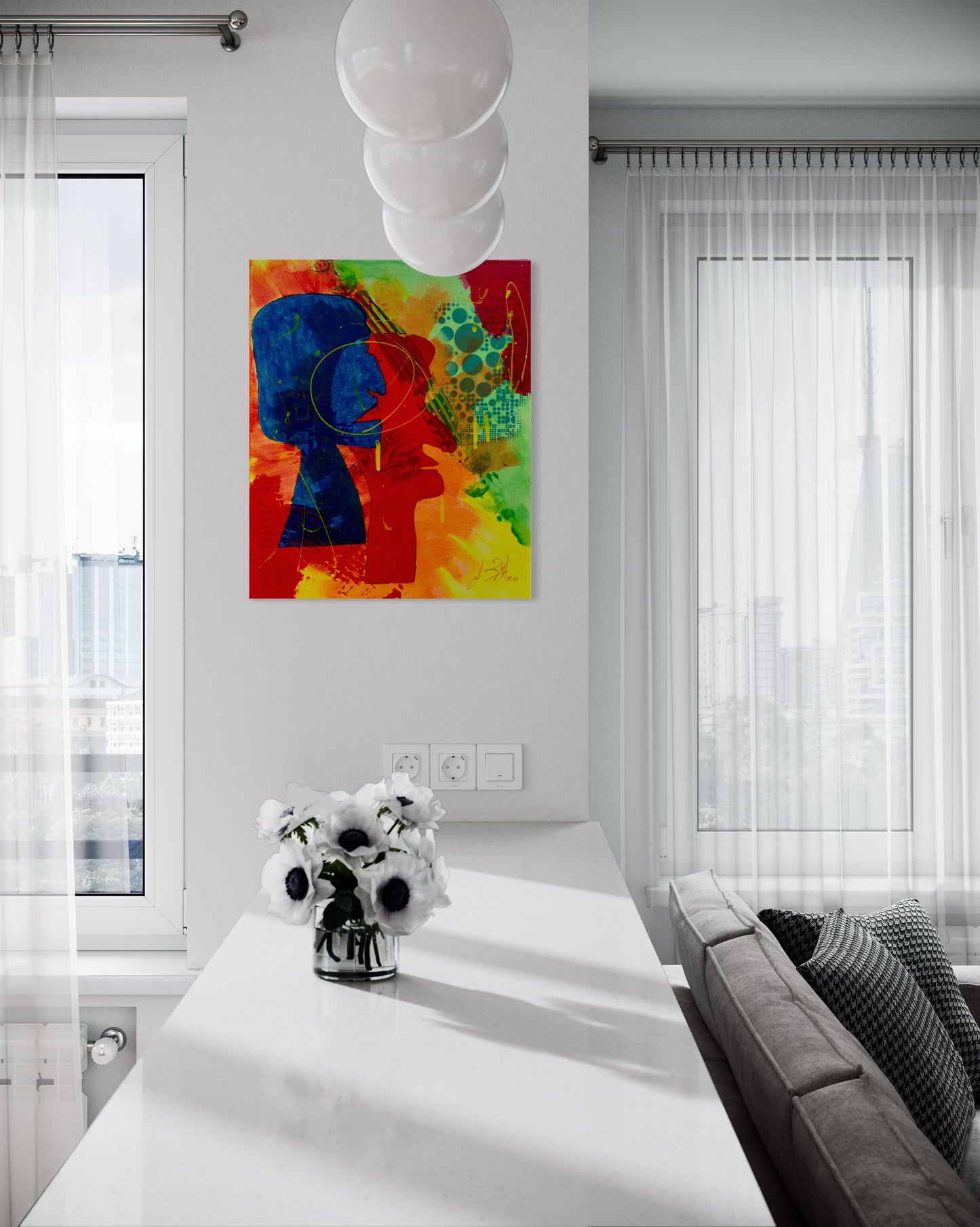 Heads Together - 51x62.5x2cm