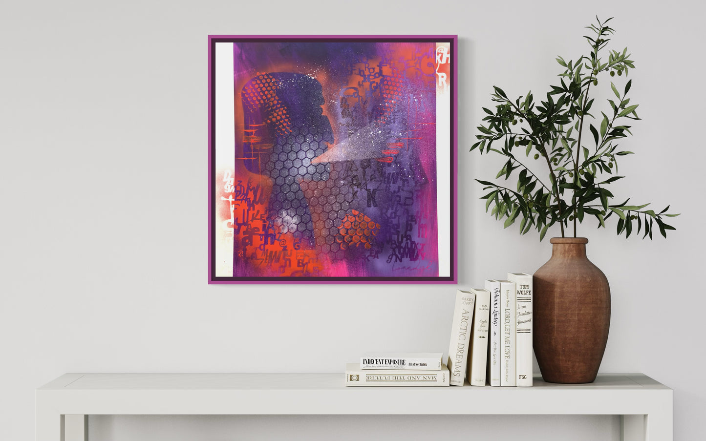 The Ancients Shouting - 61x61x3.8