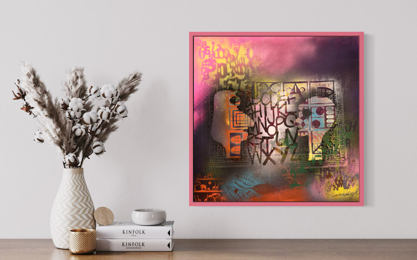 The Energy of Love and Hope #2 - 64x64x4cm