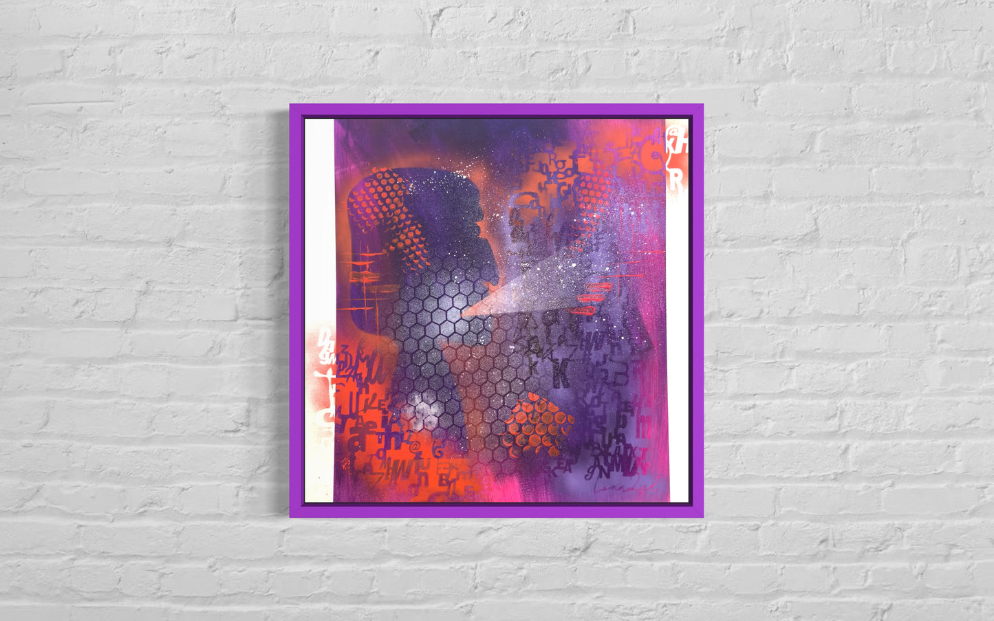 The Ancients Shouting - 61x61x3.8