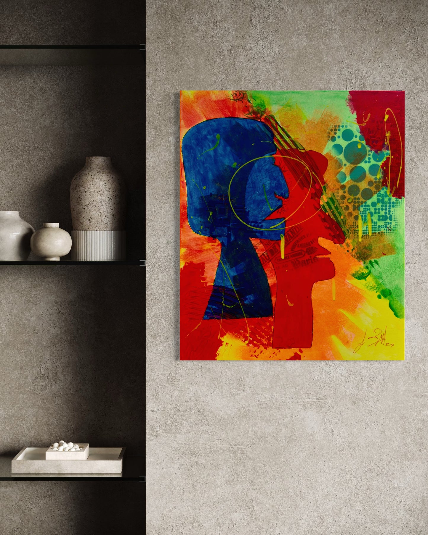 Heads Together - 51x62.5x2cm