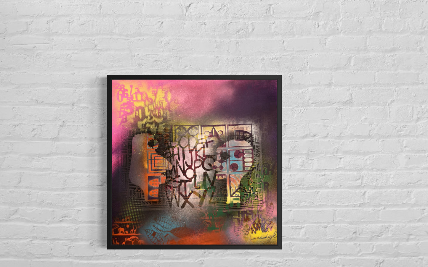 The Energy of Love and Hope #2 - 64x64x4cm