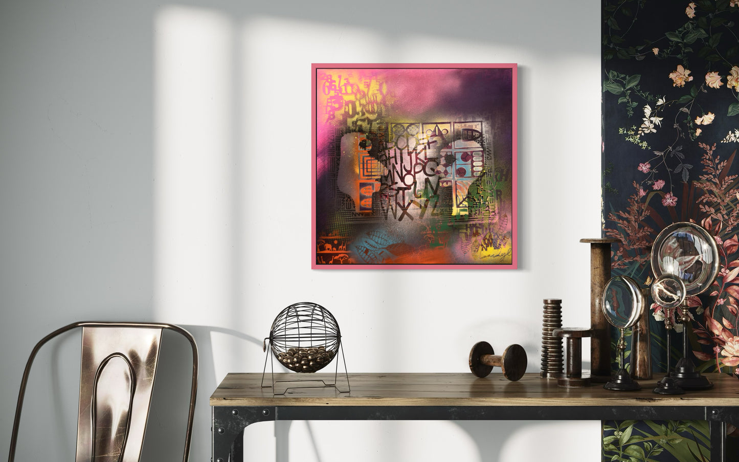 The Energy of Love and Hope #2 - 64x64x4cm