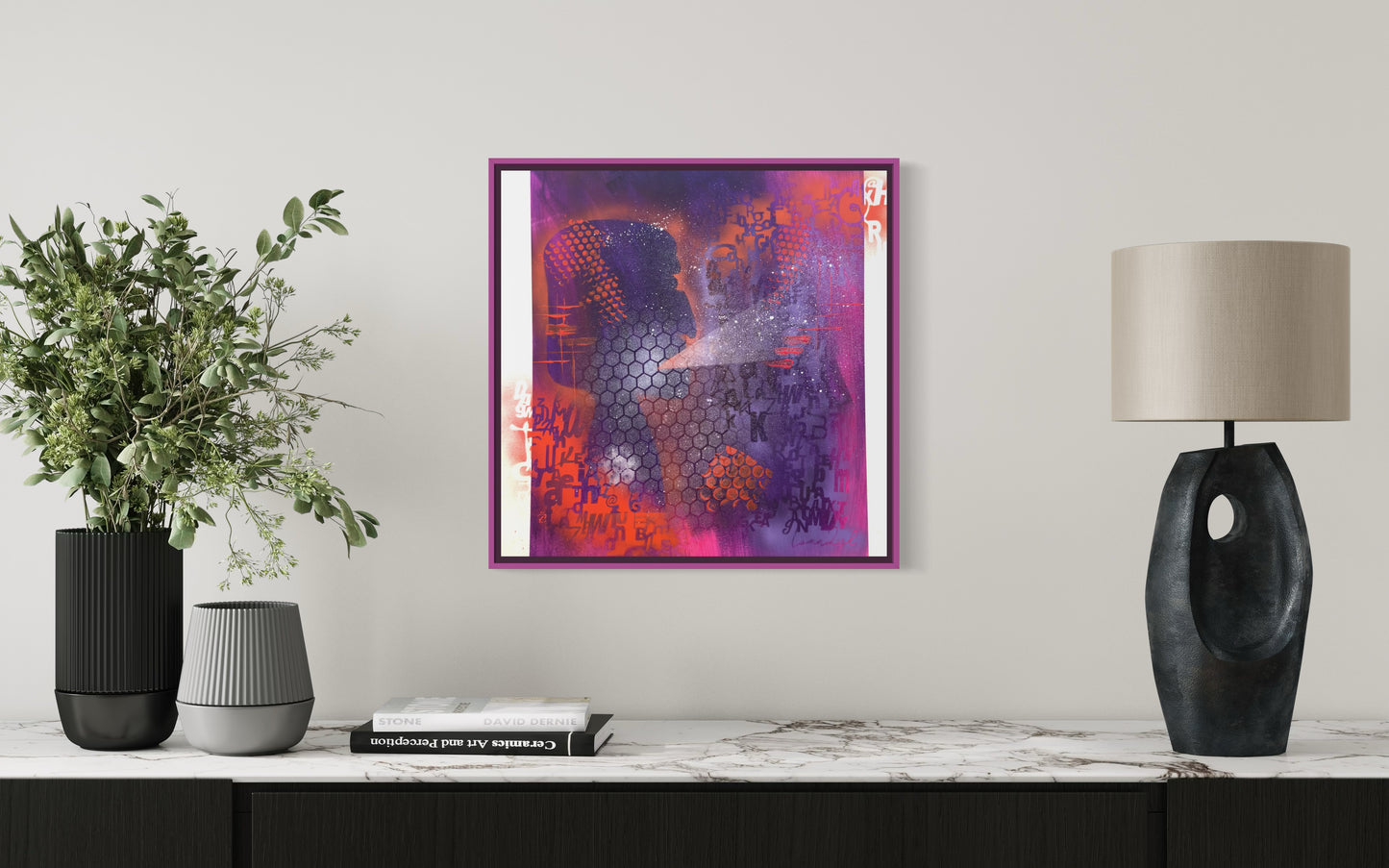 The Ancients Shouting - 61x61x3.8