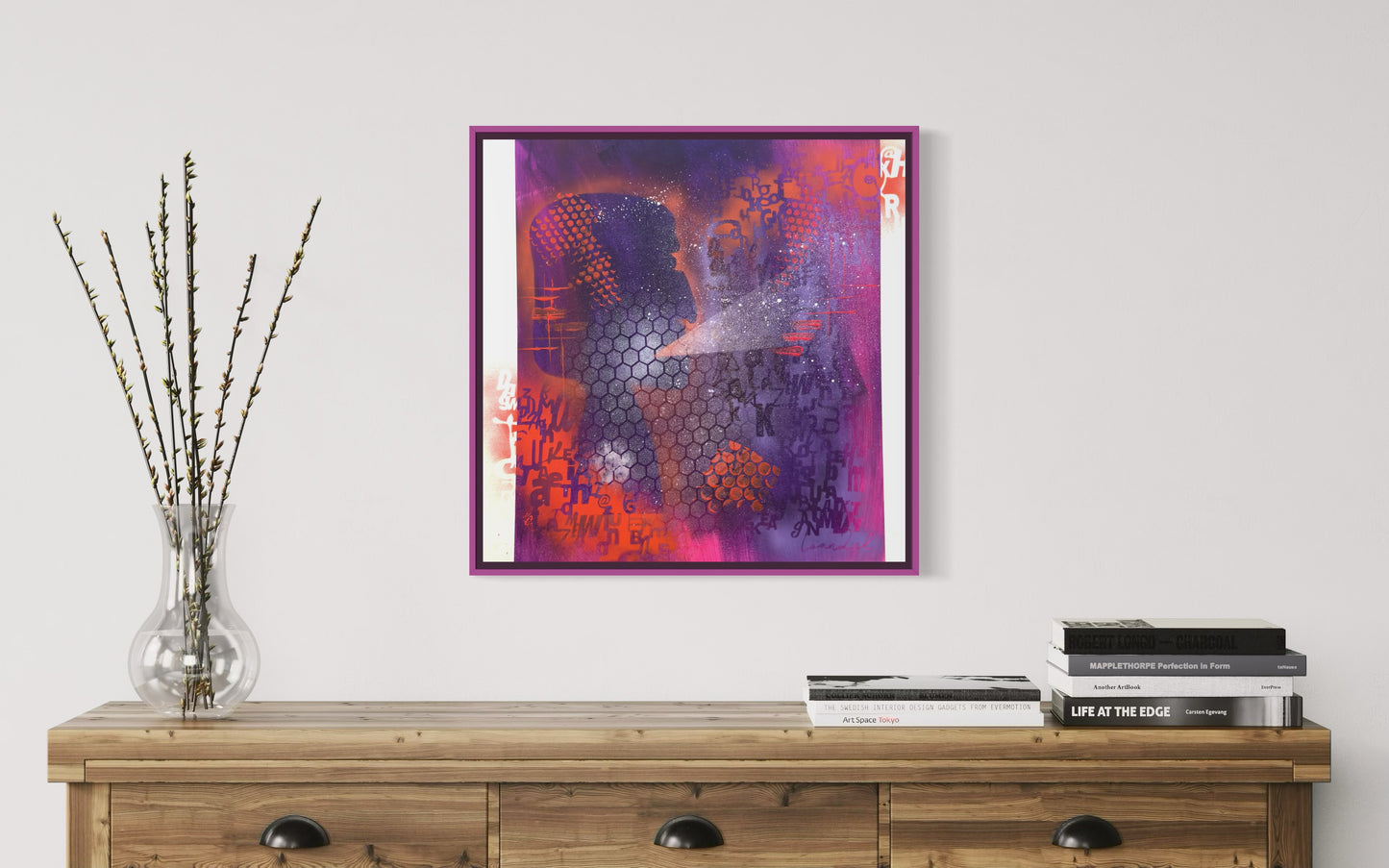 The Ancients Shouting - 61x61x3.8