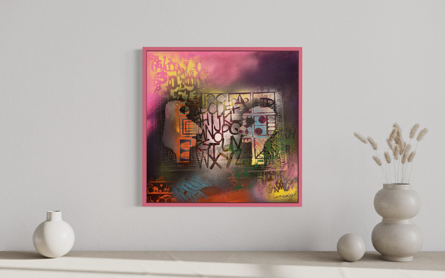 The Energy of Love and Hope #2 - 64x64x4cm