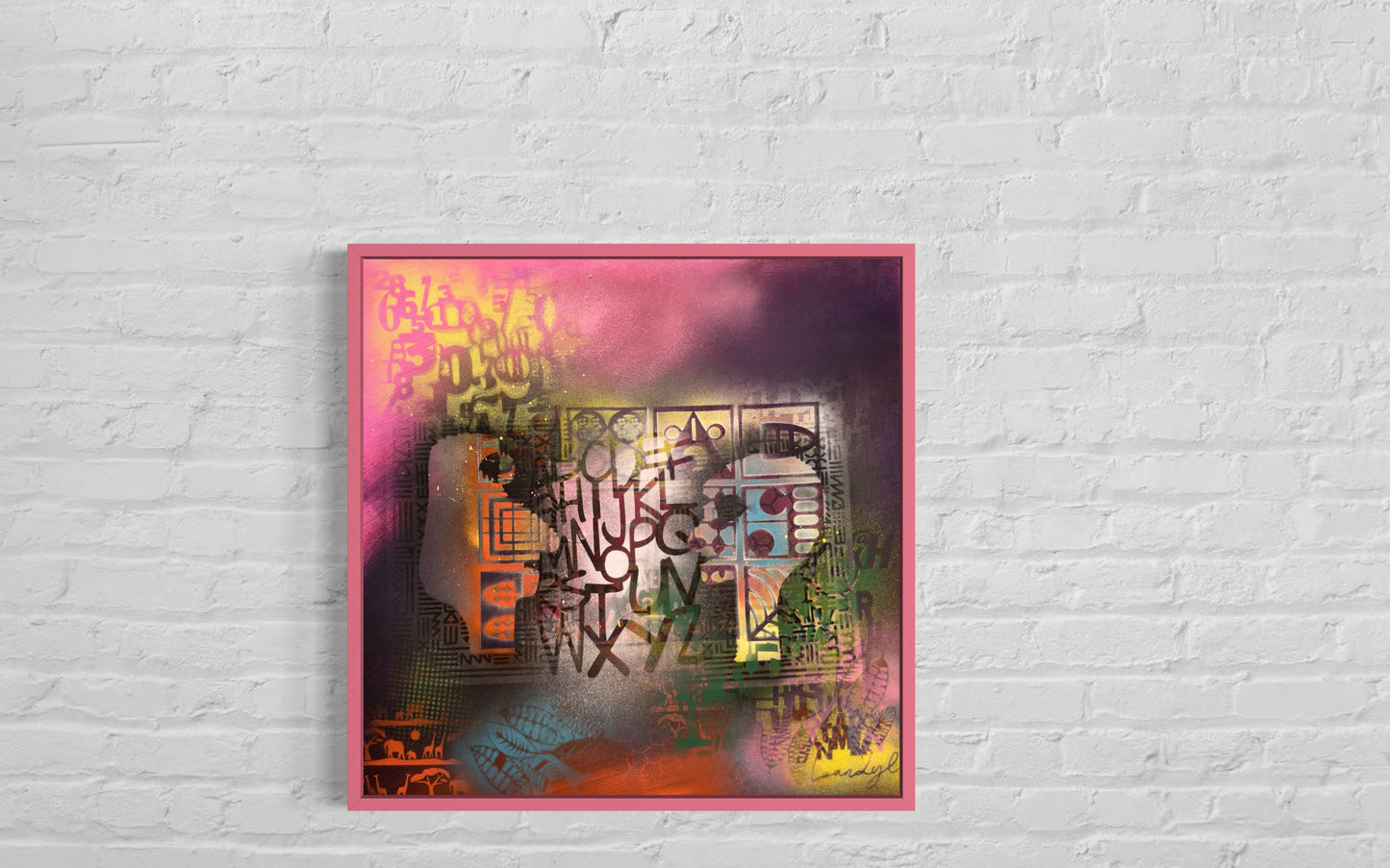 The Energy of Love and Hope #2 - 64x64x4cm