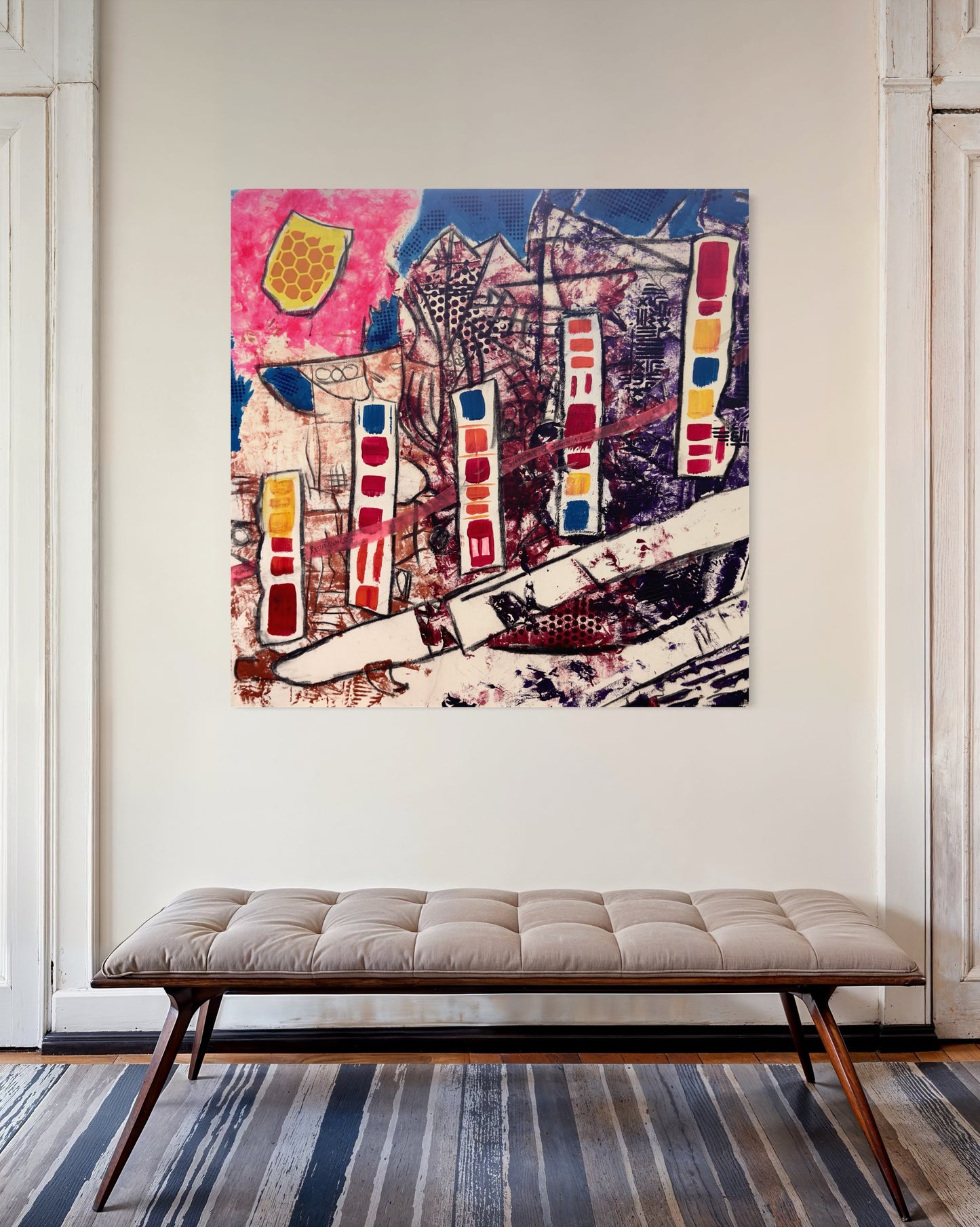 What The Walls Remember - 76x76x3.8cm