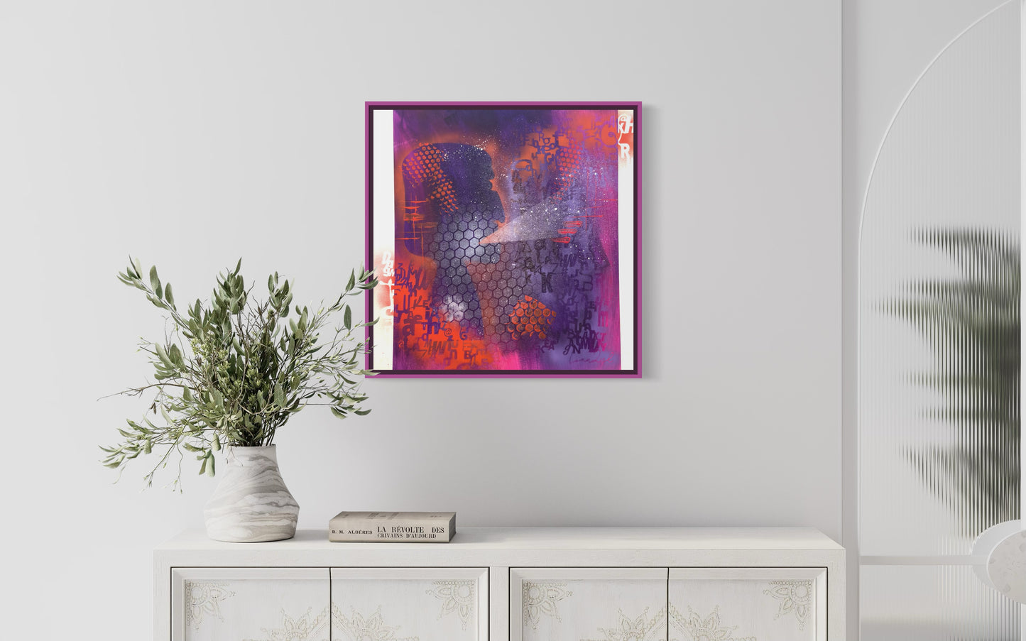 The Ancients Shouting - 61x61x3.8