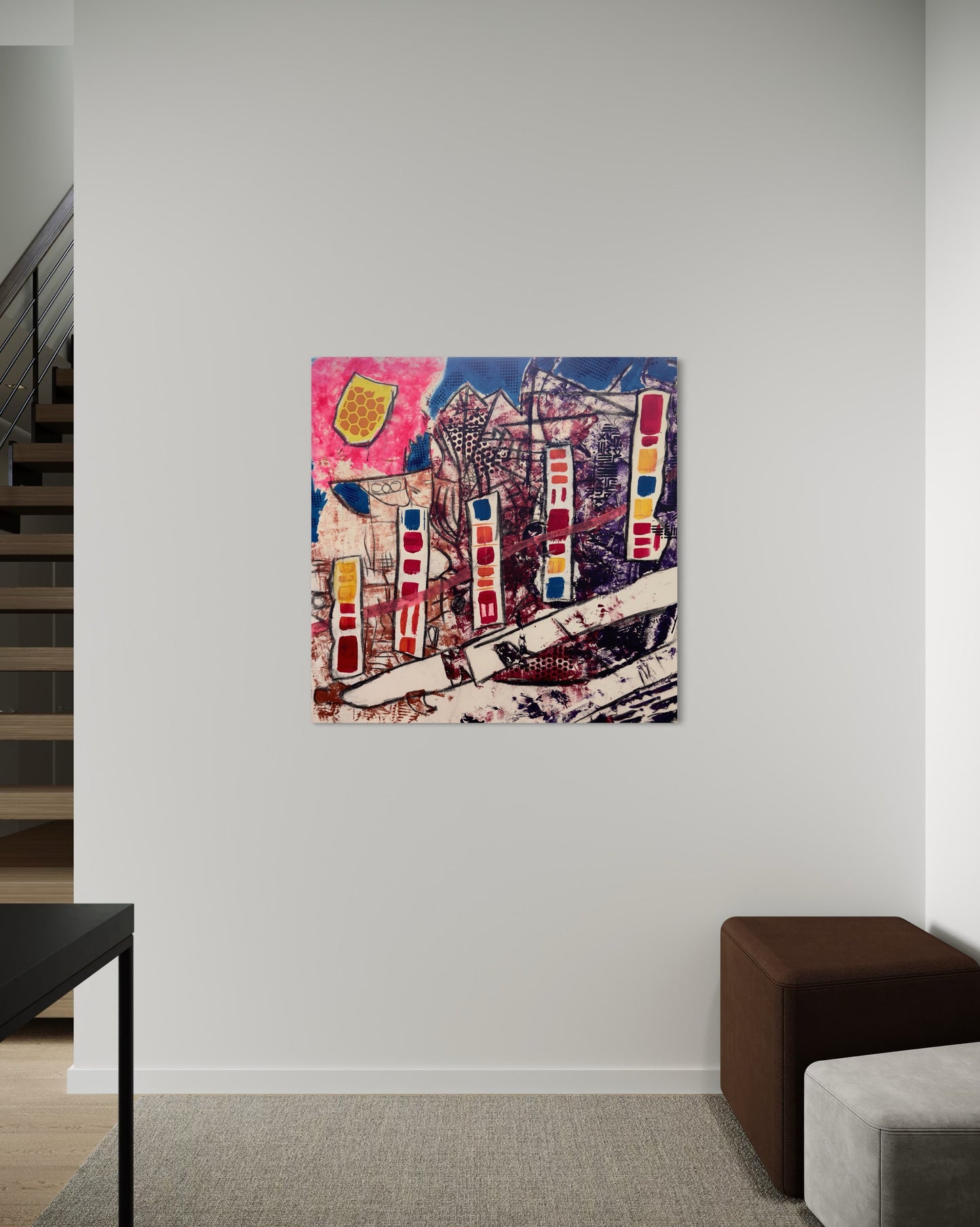 What The Walls Remember - 76x76x3.8cm