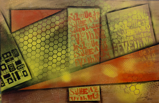 Slippery Slope - 76x51x2cm