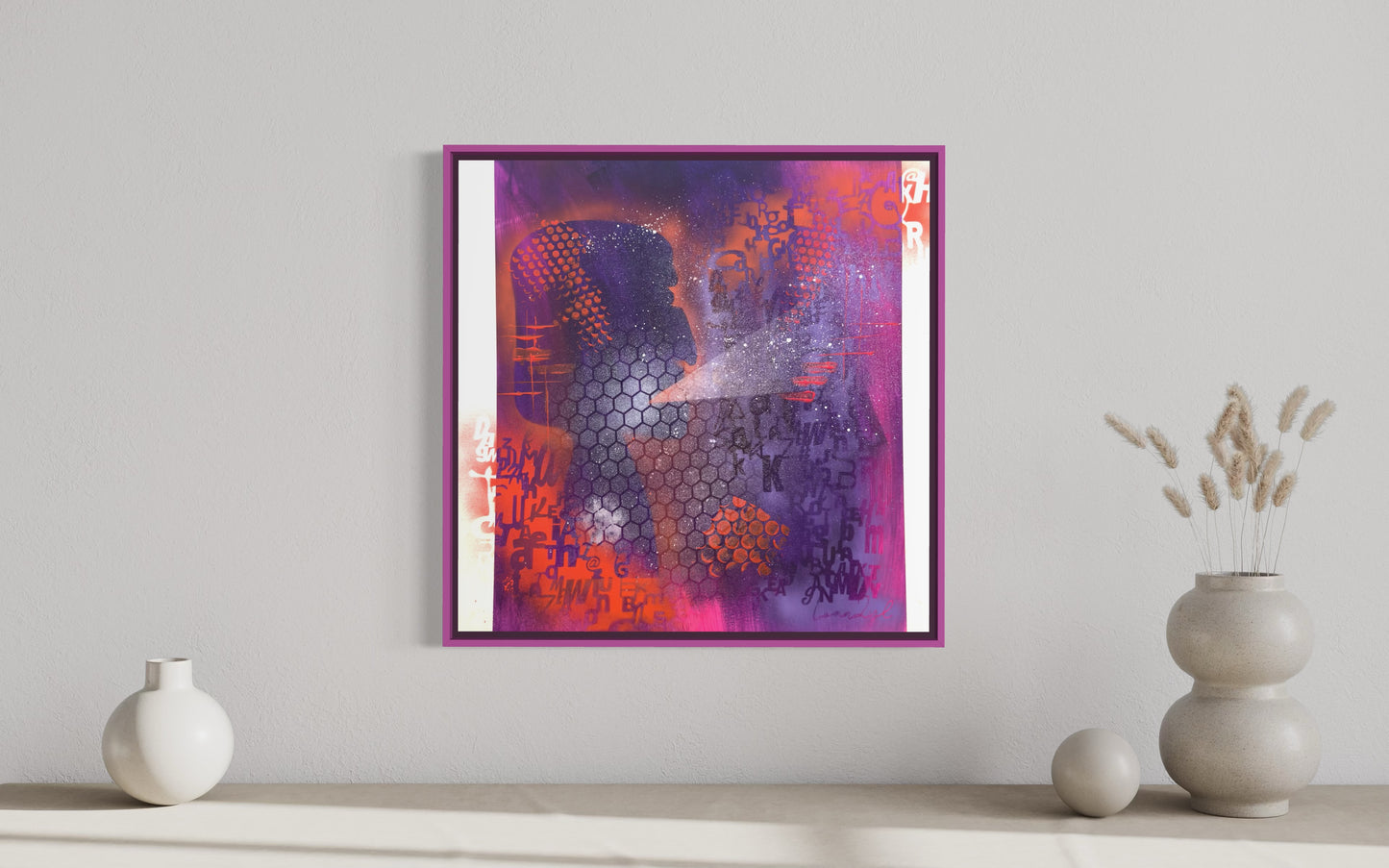 The Ancients Shouting - 61x61x3.8