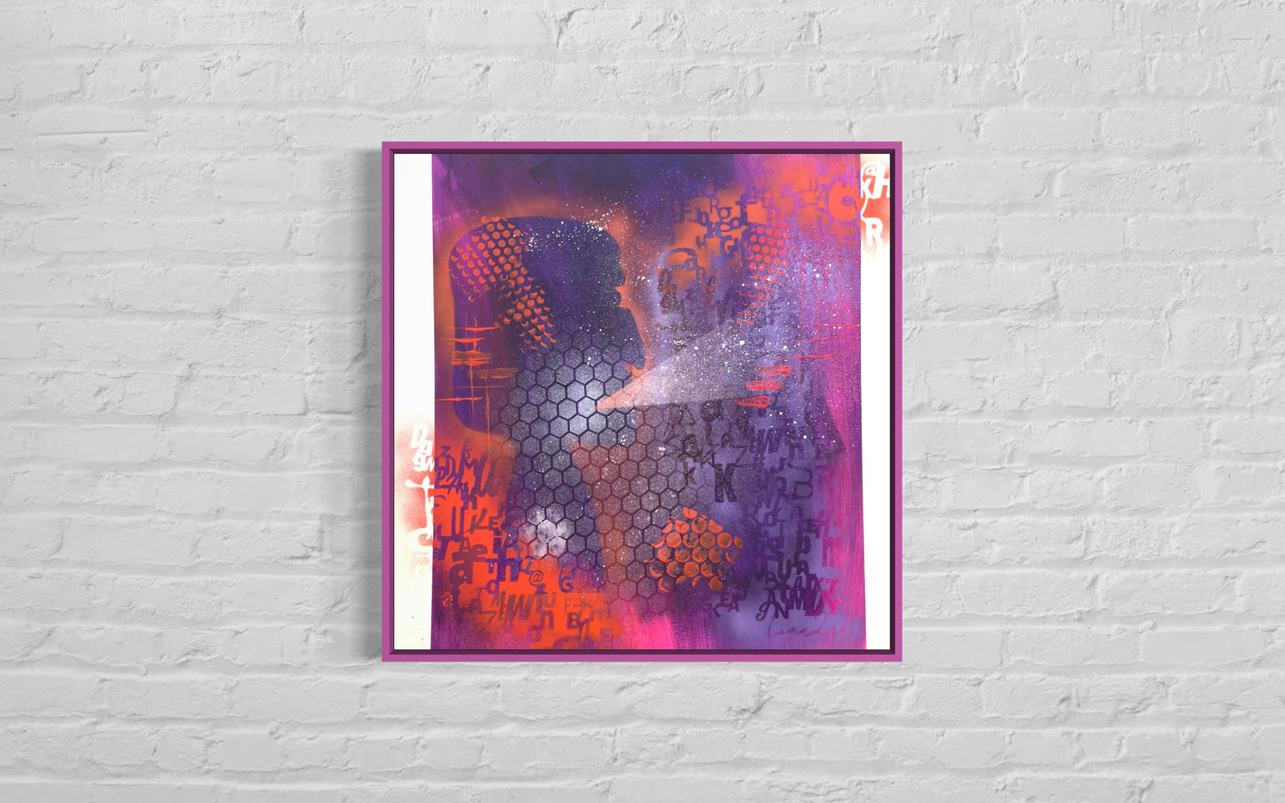 The Ancients Shouting - 61x61x3.8