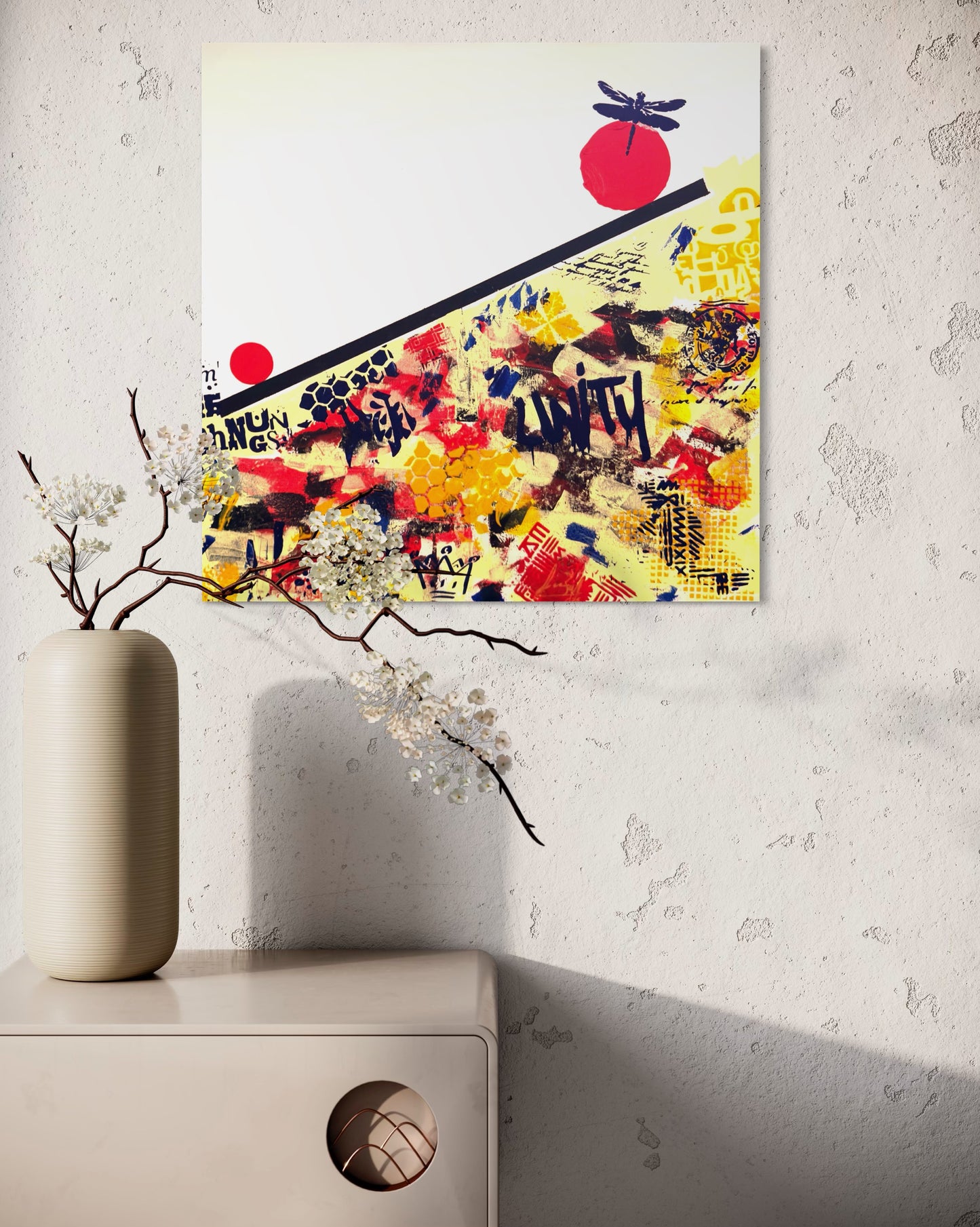 Fragile Gravity - 70x70x2cm