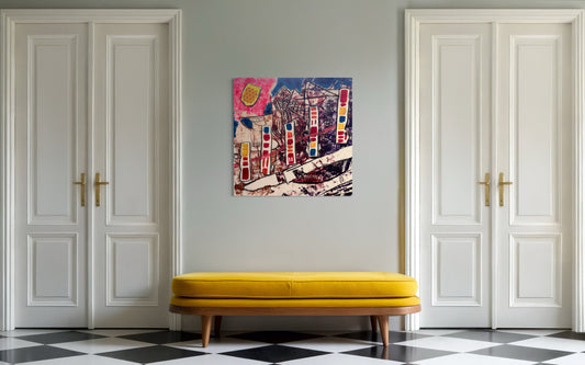 What The Walls Remember - 76x76x3.8cm