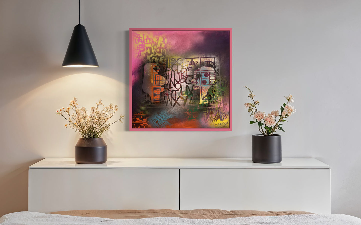 The Energy of Love and Hope #2 - 64x64x4cm