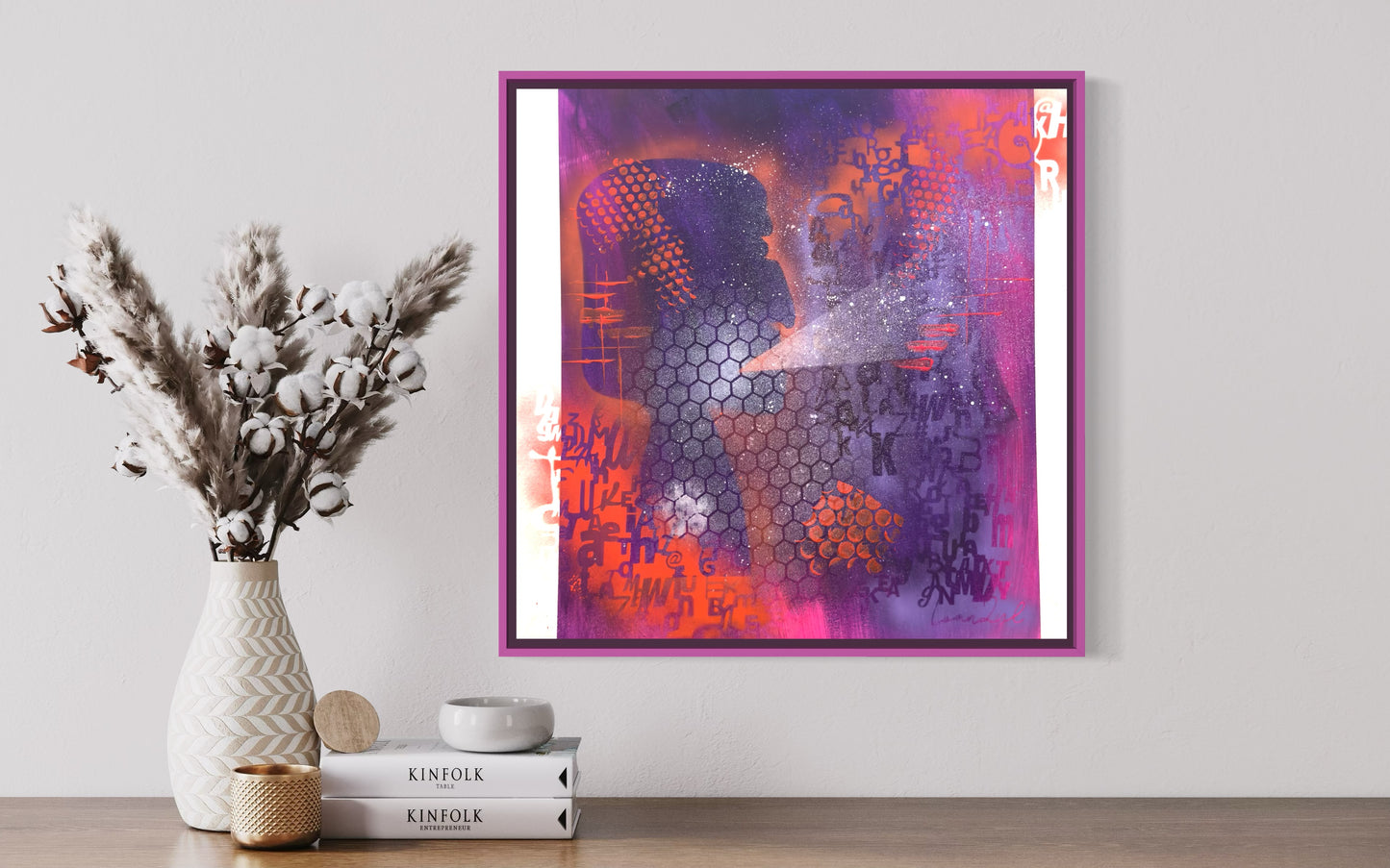 The Ancients Shouting - 61x61x3.8