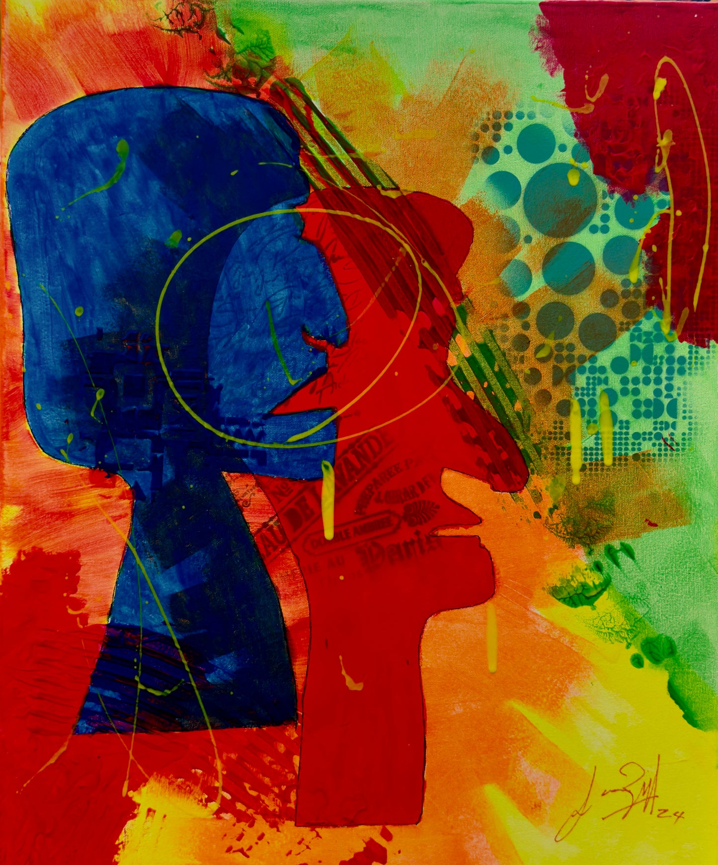 Heads Together - 51x62.5x2cm