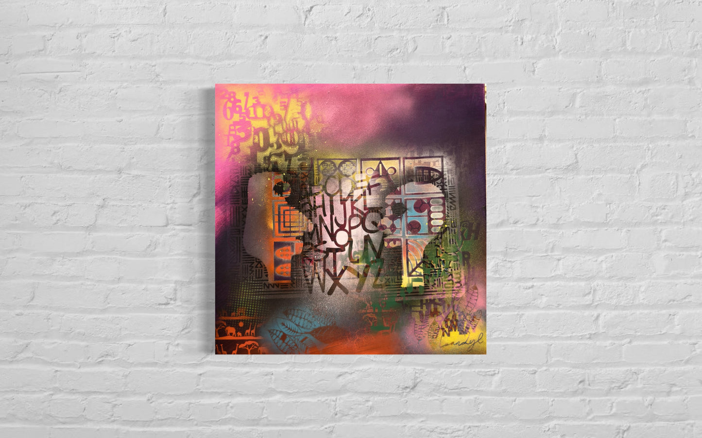 The Energy of Love and Hope #2 - 64x64x4cm