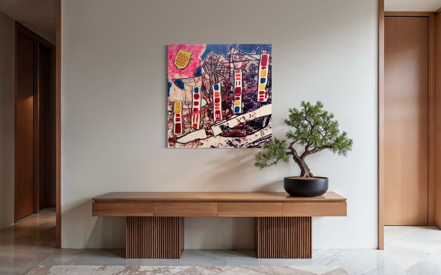 What The Walls Remember - 76x76x3.8cm