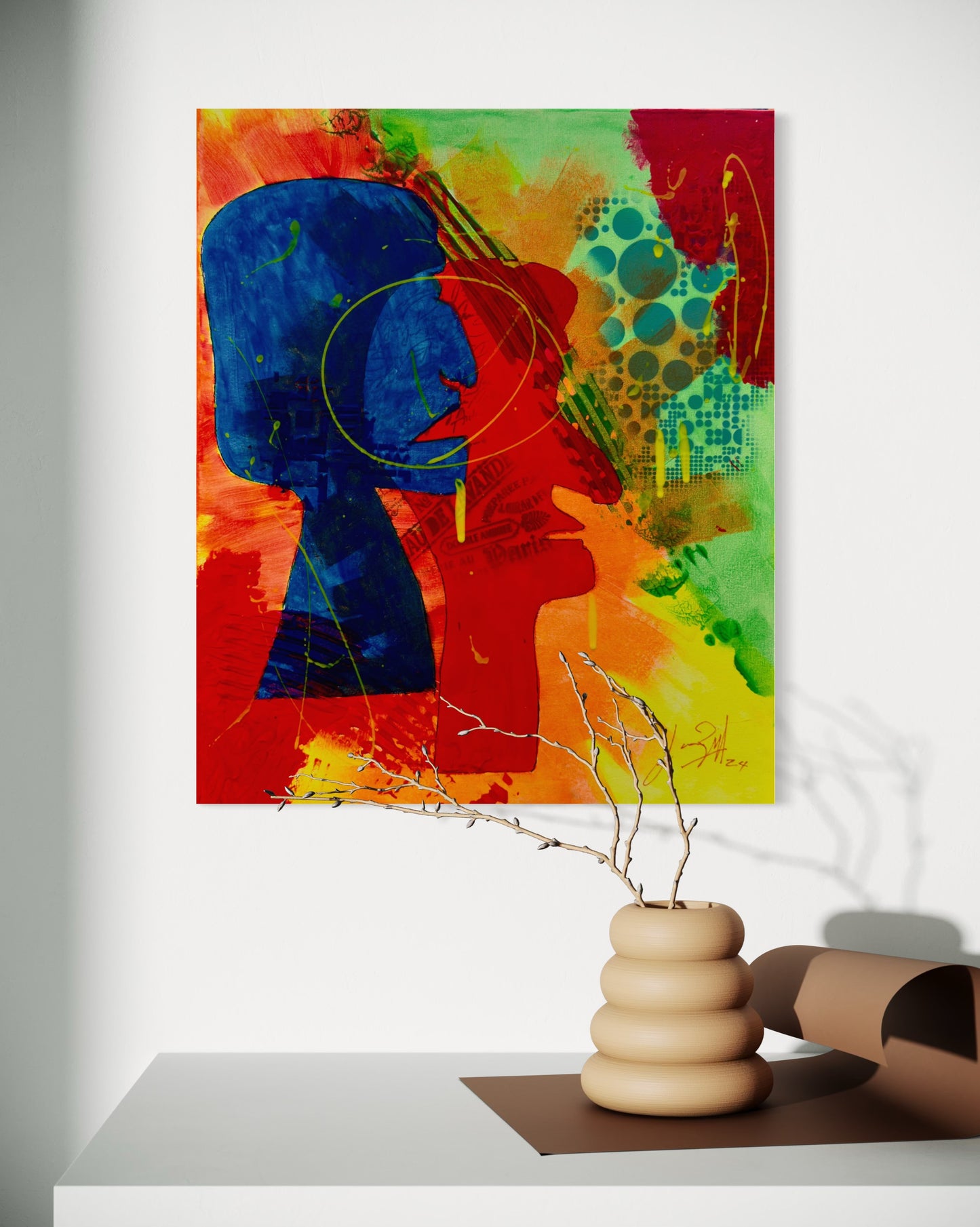 Heads Together - 51x62.5x2cm