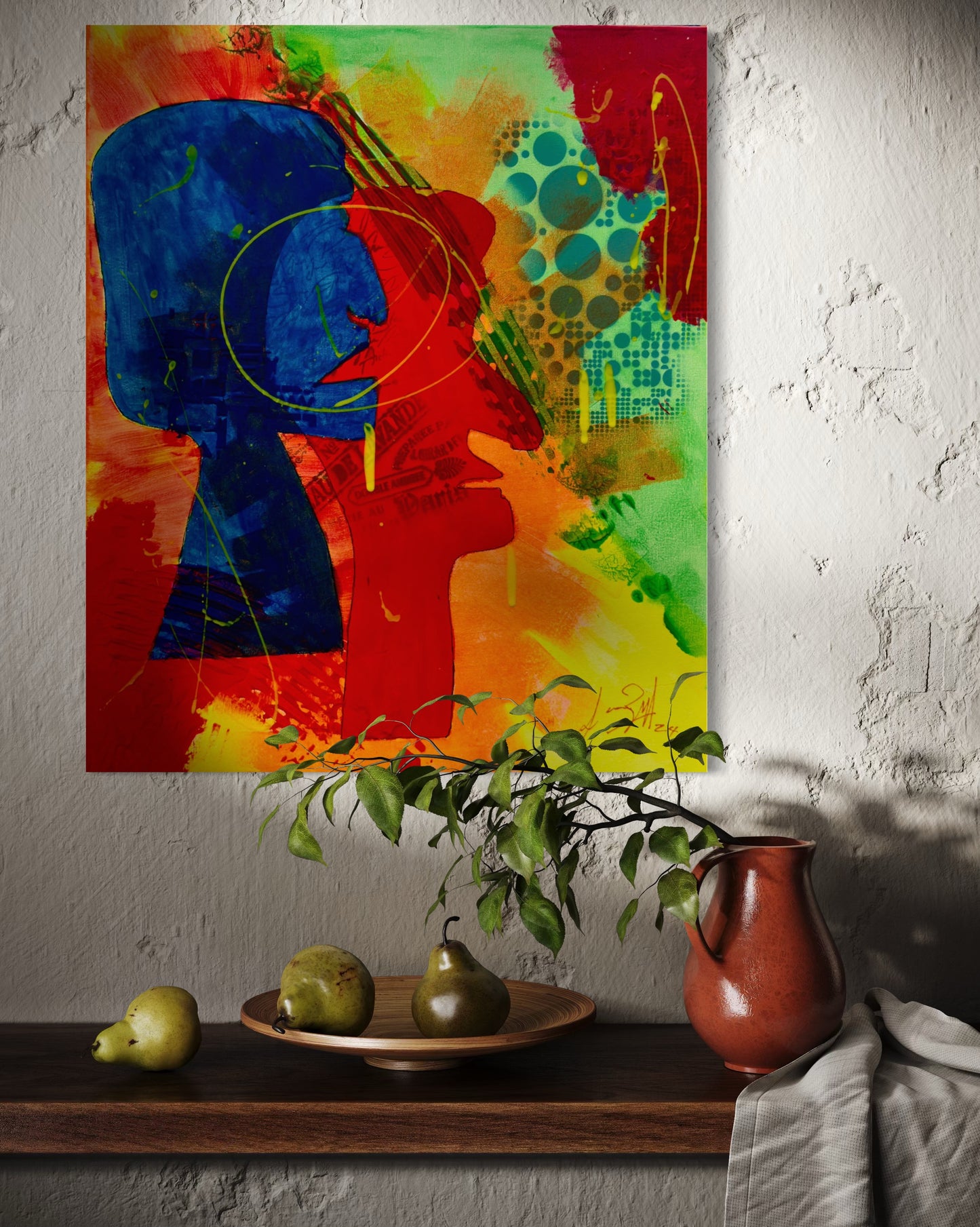 Heads Together - 51x62.5x2cm