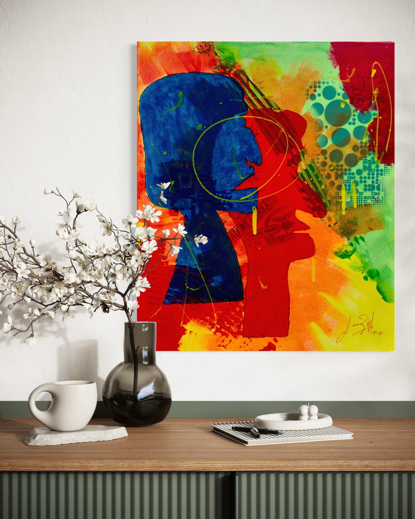 Heads Together - 51x62.5x2cm